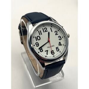 ROHS Talking Mens Watch 42mm - New Battery - Adjustable Band - Human Voice